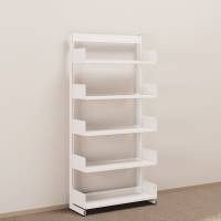 Kontorreol i stål til gulv 1900x900x300mm hvid