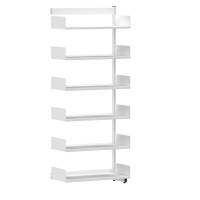 Kontorreol påbygningssektion i stål til gulv 2200x900x400mm hvid