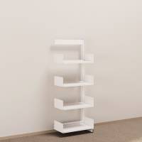 Kontorreol p&aring;bygningssektion i st&aring;l til gulv 1600x600x300mm hvid