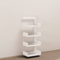 Kontorreol påbygningssektion i stål til gulv 1600x600x400mm hvid