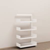 Kontorreol p&aring;bygningssektion i st&aring;l til gulv 1600x900x400mm hvid