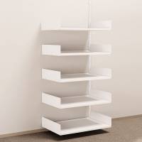 Kontorreol i st&aring;l til v&aelig;g 2000x900x600mm hvid p&aring;bygningssektion