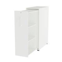 Office Towerskab 120x40cm h&oslash;jre &aring;bning hvid med hvidt greb