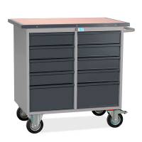 V&aelig;rkstedsvogn SMV med 10 skuffer gr&aring;