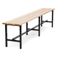 Garderobeb&aelig;nk fritst&aring;ende 2000mm fyr