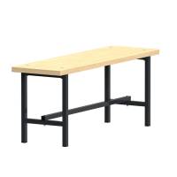 Garderobeb&aelig;nk fritst&aring;ende 1100mm ask
