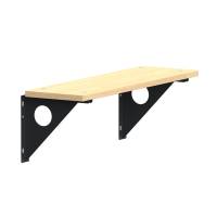 Garderobebænk til væg 1100mm i ask laminat