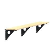 Garderobeb&aelig;nk til v&aelig;g 2000mm i ask laminat