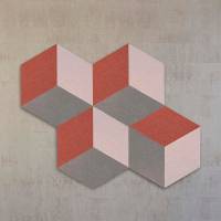 Cubism Lava lydabsorberende v&aelig;gabsorbent, pakke med 12 paneler