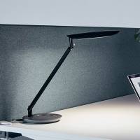 LED bordlampe Funkia med touchbetjening og USB-porte, sort