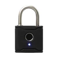Digital h&aelig;ngel&aring;s med Bluetooth og fingeraftryk, sort 