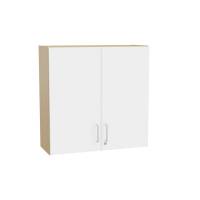 Mora overskab 800x800x320mm i hvid laminat med cylinderlås