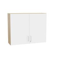 Mora overskab 800x1000x320mm i hvid laminat med cylinderlås