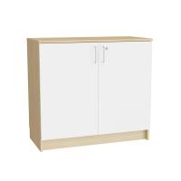 Mora underskab 910x1000x470mm i hvid laminat med cylinderlås