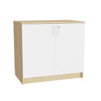 Mora underskab 910x1000x600mm i hvid laminat med cylinderlås