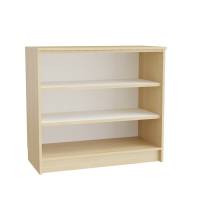 Mora bogreol 910x1000x450mm i birk laminat med 2 hylder