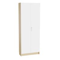 Mora højskab 2100x800x320mm i hvid laminat med cylinderlås