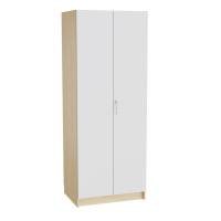 Mora højskab 2100x800x600mm i grå laminat med cylinderlås