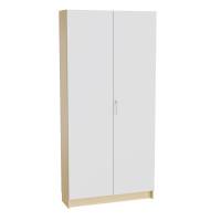 Mora højskab 2100x1000x320mm i grå laminat med cylinderlås