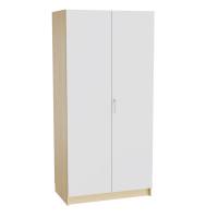 Mora højskab 2100x1000x600mm i grå laminat med cylinderlås