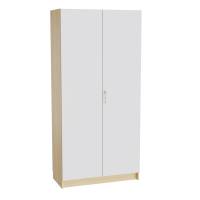 Mora værktøjsskab 2100x1000x470mm i grå laminat med cylinderlås