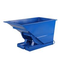 Tipcontainer Light 600 liter 600 kg CE-m&aelig;rket i bl&aring;