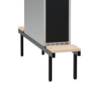 Siddeb&aelig;nk til garderobeskab 30x80x32cm, dobbelt i birk