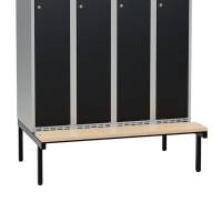 Siddeb&aelig;nk til garderobeskab 120x55x32cm, enkel i birk