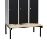 Siddeb&aelig;nk til garderobeskab 90x40x32cm, enkel i birk