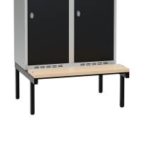 Siddeb&aelig;nk til garderobeskab 80x40x32cm, enkel i birk