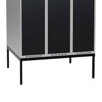 H&oslash;j benramme til garderobeskab 120x110x32cm, dobbelt, sort