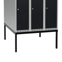 H&oslash;j benramme til garderobeskab 90x110x32cm, dobbelt, sort