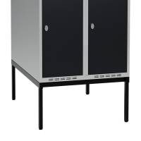 H&oslash;j benramme til garderobeskab 80x110x32cm, dobbelt, sort