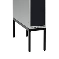 H&oslash;j benramme til garderobeskab 30x110x32cm, dobbelt, sort