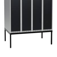 H&oslash;j benramme til garderobeskab 120x80x32cm, dobbelt, sort