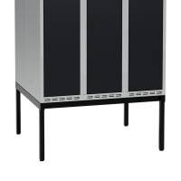 H&oslash;j benramme til garderobeskab 90x80x32cm, dobbelt, sort