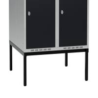 H&oslash;j benramme til garderobeskab 80x80x32cm, dobbelt, sort