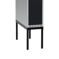 H&oslash;j benramme til garderobeskab 30x80x32cm, dobbelt, sort