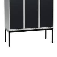 H&oslash;j benramme til garderobeskab 120x55x32cm, enkel, sort