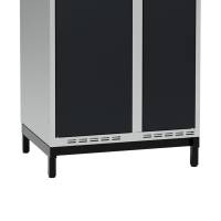 Lav benramme til garderobeskab 70x55x20cm, enkel, sort 