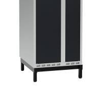 Lav benramme til garderobeskab 50x55x20cm, enkel, sort 