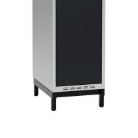 Lav benramme til garderobeskab 40x55x20cm, enkel, sort 