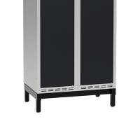 Lav benramme til garderobeskab 60x40x20cm, enkel, sort 