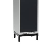 Lav benramme til garderobeskab 40x40x20cm, enkel, sort 