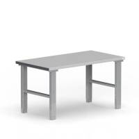 Fileb&aelig;nk med st&aring;l bordplade 1500x800mm