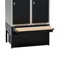 Understel til garderobeskab, skuffe og siddeb&aelig;nk, 80x55x44cm