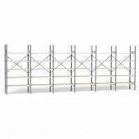 Lagerreol V06 med åben gavl 2100x6000x500mm galvaniseret