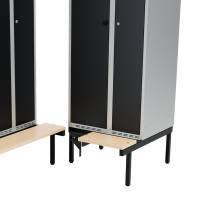 Siddeb&aelig;nk til garderobeskab 70x55x32cm, hj&oslash;rne i birk