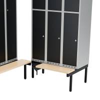 Siddeb&aelig;nk til garderobeskab 90x40x32cm, hj&oslash;rne i birk