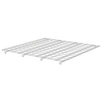 Stor hylde til skabe i tr&aring;dnet 1000x1000mm, alugr&aring;t
